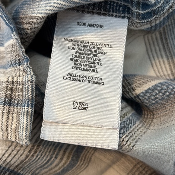 Columbia men’s gray plaid long sleeve button down shirt size medium - Picture 8 of 8